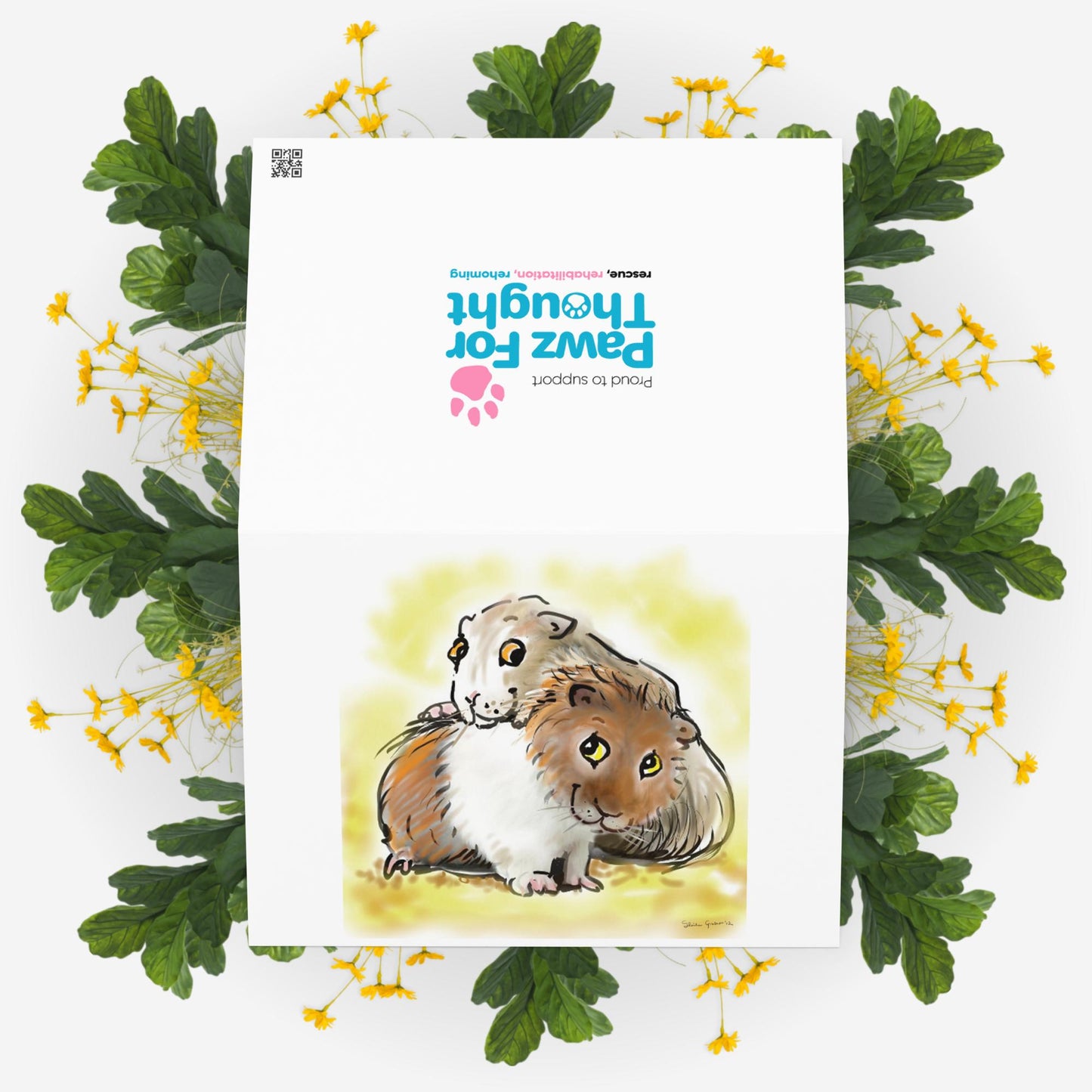 Guinea pig Greeting card