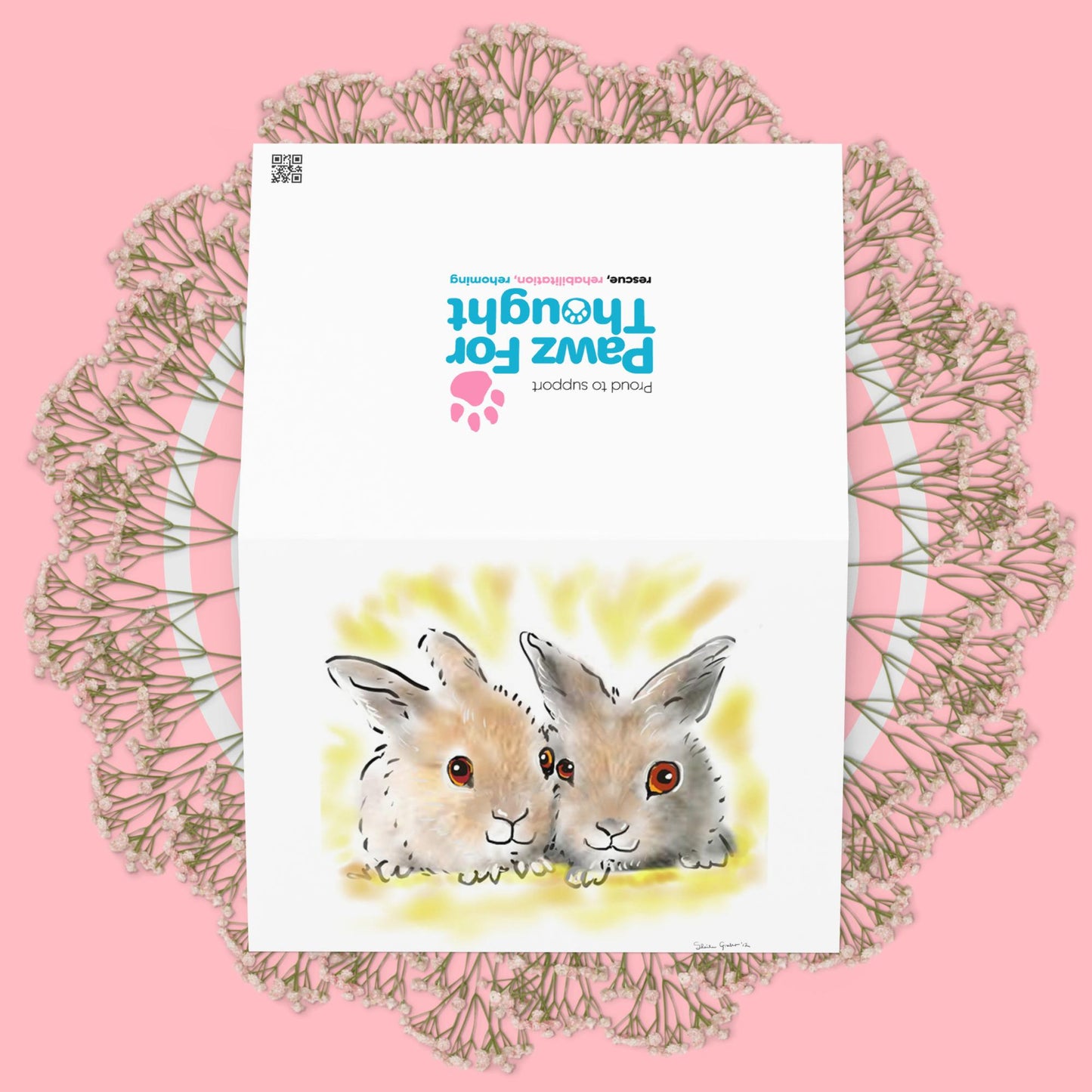 Snuggle Bunny Greeting card