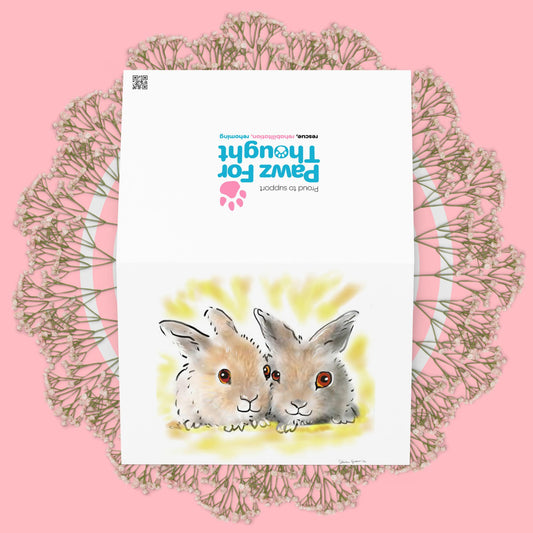 Snuggle Bunny Greeting card