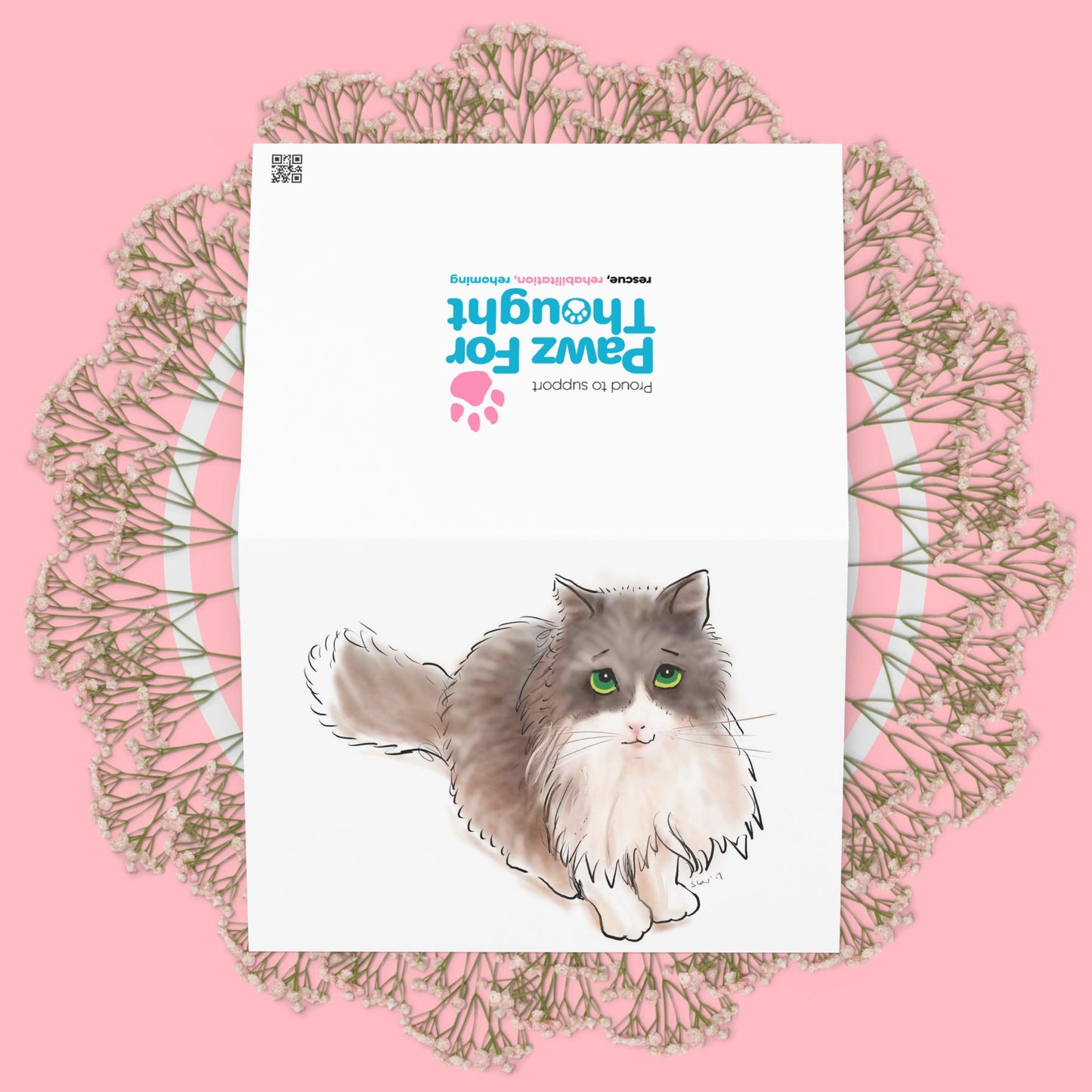 Sorry Kitty Greeting card