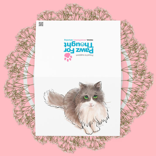 Sorry Kitty Greeting card