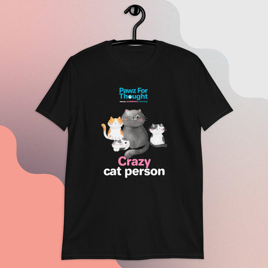 Crazy cat person Short-Sleeve Unisex T-Shirt
