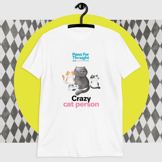 Crazy cat person Short-Sleeve Unisex T-Shirt